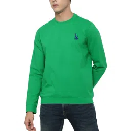 Simon Carter London Green Solid Regular Fit Sweatshirt-picture-26