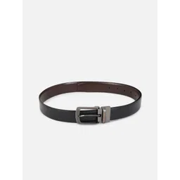 SIMON CARTER LONDON Men Black & Brown Reversible Leather Formal Belt-picture-38