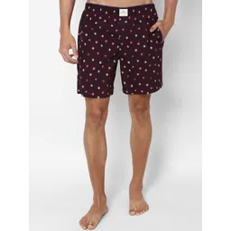 SIMON CARTER LONDON Men Maroon Printed Boxer Shorts-picture-36