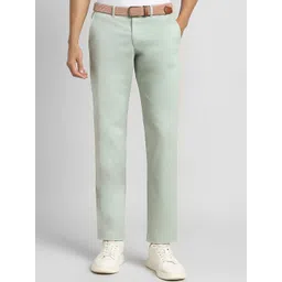 SIMON CARTER LONDON Men Slim Fit Mid-Rise Woven Cotton Trouser-picture-20