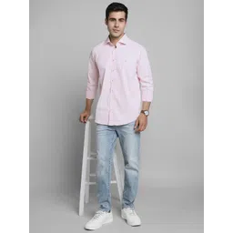 SIMON CARTER LONDON Men Slim Fit Opaque Casual Shirt image 4