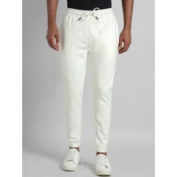 SIMON CARTER LONDON Men Smart Slim Fit Mid-Rise Cotton Jogger Trousers-picture-29