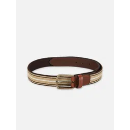 SIMON CARTER LONDON Men Striped Genuine Leather Belt-picture-22