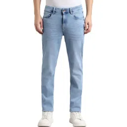 Simon Carter London Slim Fit Blue Lightly Washed Mid Rise Jeans-picture-18