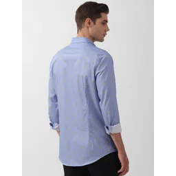 SIMON CARTER LONDON Slim Fit Conversational Printed Pure Cotton Casual Shirt image 4