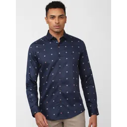 SIMON CARTER LONDON Slim Fit Conversational Printed Pure Cotton Formal Shirt-picture-14