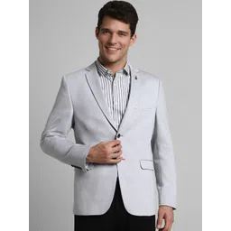 SIMON CARTER LONDON Slim-Fit Notched Lapel Single Breasted Cotton Formal Blazer-picture-23