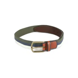 Simon Carter Multicolor Leather Striped Casual Belt for Men-picture-28