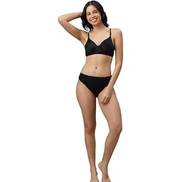 simoni Comfortable Full Coverage Padded Bra and Mid-Rise Panty Combo Pack, Soft, Elegant, and Supportive Lingerie Set for Everyday Wear-picture-18