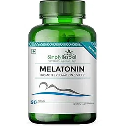 Simply Herbal Melatonin 10mg Sleeping Tablet, Non-Habit Forming, Deep Sleep Supplement, Helps Stress & Anxiety Relief, Support Jet Lag Strain for Men Women Adults, Healthy Sleep Cycle (60 Tablets)-picture-32
