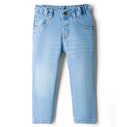 Simply Premium Denim Full Length Washed Jeans - Light Blue-picture-14