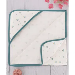 Simply Interlock Knit Hooded Bath Towel with Vehicle Print L 80 x B 80 cm - Off White-picture-13