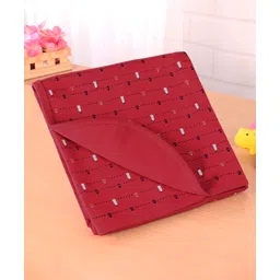 Simply Interlock Knit Nautical Theme Printd Bath Towel L 80 x B 80 cm -Dark Red-picture-16