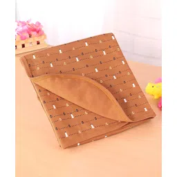 Simply Interlock Knit Nautical Theme Printd Bath Towel L 80 x B 80 cm -Light Brown-picture-19