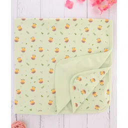Simply Interlock Knit Towel with Giraffe Print L 80 x B 80 cm - Light Green-picture-28