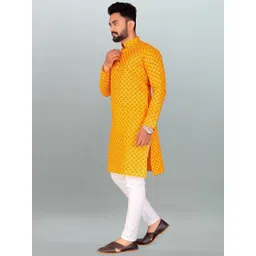 simran creation Men Cotton Blend Kurta Pyjama Set image 3