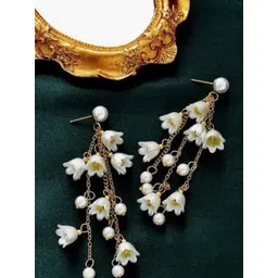 Simran Creation Floral Drop Earrings image 1