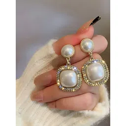 Simran Creation Geometric Drop Earrings-picture-15