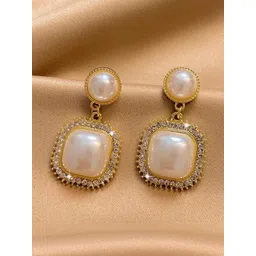 Simran Creation Geometric Drop Earrings image 2