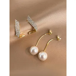 Simran Creation Geometric Drop Earrings image 4