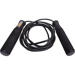 Simran Sports Pvc Handle Pvc Rope Fitness Skipping Rope Black | Jump Rope | Skipping Rope For Men, Women, Boys, Girls-picture-22