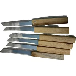 SIMSNURA Wood Handle Kitchen Knife - Handmade Fixed Blade Knife-picture-23