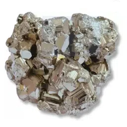 sindurri creations Pyrite Stone Original Cluster Stone - 30 to 45 gm - Certified Natural Pyrite Regular Asymmetrical Crystal Stone-picture-11