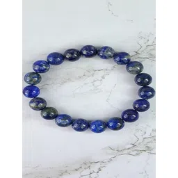 SINDURRI CREATIONS Unisex Elasticated Lapis Lazuli Bracelet-picture-40