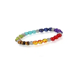 SINDURRI CREATIONS Unisex Multicolored Ceramic Slip-On Elasticated Handcrafted Bracelet-picture-19