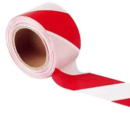 Singhal 1000ft Plastic Red &a; White Non-Adhesive Barricade Marking Caution Warning Tape, XA4 (Pack of 8)-picture-18