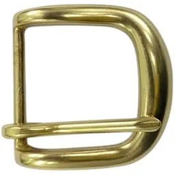 Single Brass Metal Belt Buckle, Brass Finish, Classic Design-picture-29
