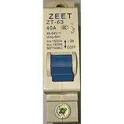Single Pole Miniature Circuit Breaker (Mcb) - 48V-60V DC 40A(ZT-63)-image-30