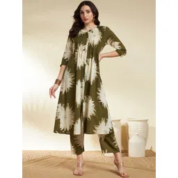 SINGNI Printed Round Neck Pure Cotton Co-Ords-picture-29