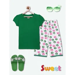 SINI MINI Girls Animal Printed Pure Cotton Night Suit-picture-32