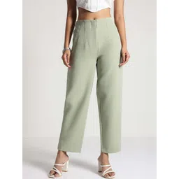 SINO STAR ENTERPRISE Women Classic High-Rise Trousers-picture-26