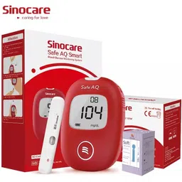 sinocare Safe AQ Smart Glucometer with 50 strips Glucometer-picture-44
