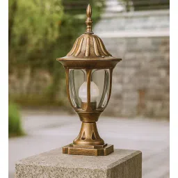 sinoman Antique Die-Cast Outdoor Post Main Gate Light-B22 Base-picture-15