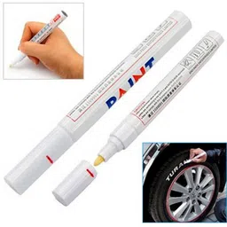 Permanent Paint Marker Pen - White Color - Oil based ink, Write on any surface-image-41