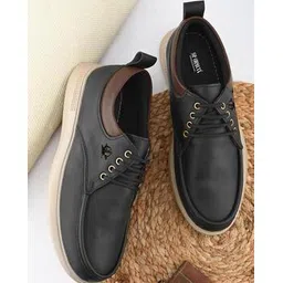 sir corbett Men Colourblock Lace-Up Casual Shoes-picture-22