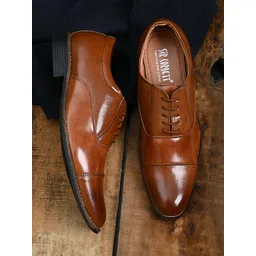 Sir Corbett Men Tan Brown Formal Shoes-picture-27