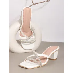 SIRDENILL Embellished Open Toe Block Sandals-picture-29