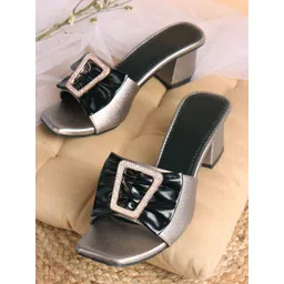 SIRDENILL Women Embellished Block Heels Sandals-picture-16