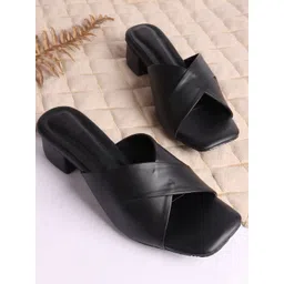 SIRDENILL Women Open Back Block Sandals-picture-27