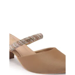 SIRDENILL Women Pointed Toe Block Mules image 5