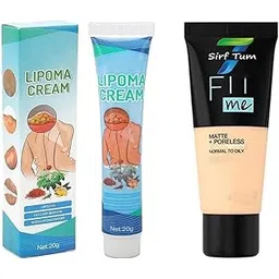 Lipoma Removal Cream Whole Body Lipoma Lump Fat Removal-Fit Me Matte-Pore-less Liquid Tube Foundation Natural set 2-image-4