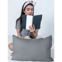 Siroki Bond Grey Polyester Breathable Rectangular Sleep Pillow-picture-36