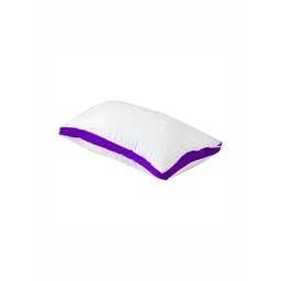 Siroki Bond Purple & White Polyester Breathable Rectangular Sleep Pillow-picture-16