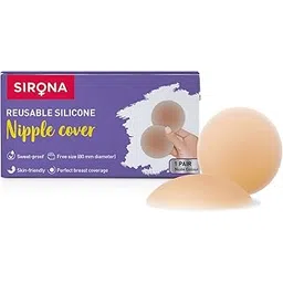sirona Silicone Nipple Cover Reusable & Invisible for Women – 1 Pair | Adhesive Nipple Bra-picture-18
