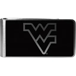 siskiyou NCAA West Virginia Mountaineers Black & Steel Money Clip-picture-13