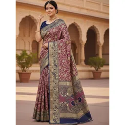 Sita Ethnic Motifs Zari Pure Cotton Handloom Saree-picture-30